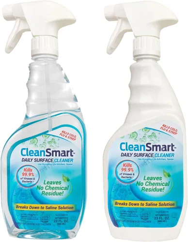 Miniatura 9 de CleanSmart Limpiador diario de superficies y desinfectante seguro para mascotas, mata el 99.9% de los virus, bacterias, botella de 23 onzas