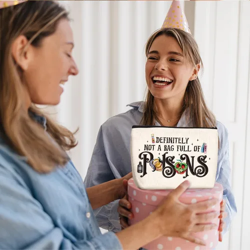 Miniatura 6 de Wenboco Bolsa de cosméticos con temática de ratón de dibujos animados para mujeres, cumpleaños, esta chica corre en aperitivos, bolsa de maquillaje