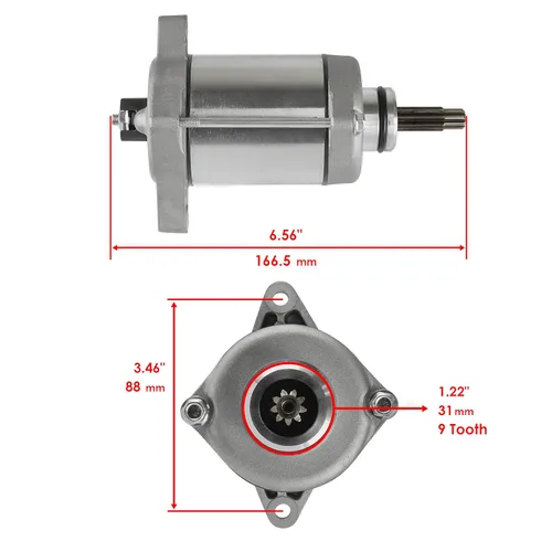 Miniatura 2 de Caltric Motor de arranque compatible con Honda Trx500 Fm5 Trx500Fm6 Trx500Fm7 Foreman Rubicon 500 2015-2019