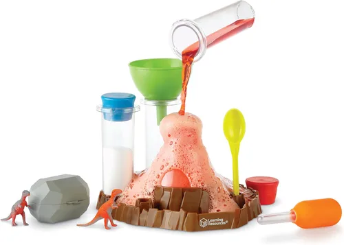 Miniatura 7 de Learning Resources Fizzy Volcano - 13 Piezas, Edades 4+, Kits de Laboratorio Científico para Preescolar, Experimentos de Juguetes STEM para Niños