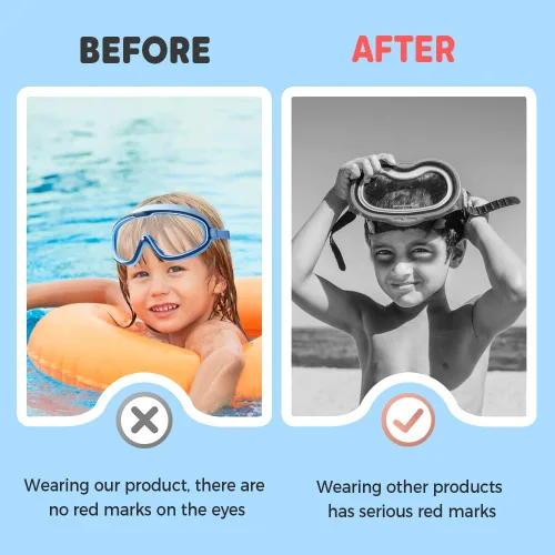 Miniatura 4 de Gafas de natación impermeables y antivaho para niños, gafas de natación para niños de 2 a 14 años