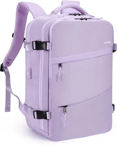 Miniatura 11 de HOMIEE Bolsa de Mano, Mochila de Viaje Grande Aprobada para Vuelos Bolsa para Artículos Personales, Mochila Diaria Impermeable para Equipaje Ligera