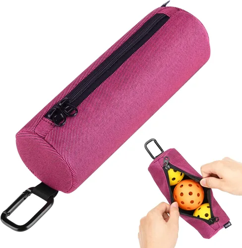 Miniatura 8 de Cosmos Soporte para pelotas de pickleball, bolsa de almacenamiento portátil con gancho, bolsa de accesorios de viaje con capacidad para 3 bolas
