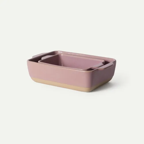 Miniatura 21 de Mora - Plato para hornear de porcelana profunda, 9 x 13 pulgadas, apto para horno a mesa, congelador Earl Grey