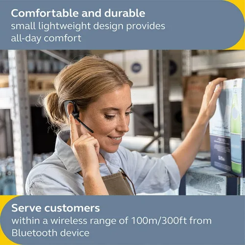 Miniatura 4 de Jabra Realiza 45 auriculares inalámbricos Bluetooth Push-to-Talk (PTT), micrófono con cancelación de ruido, funcionalidad Push-to-Talk, modo
