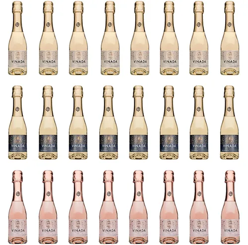 Miniatura 11 de VINADA - Crispy Chardonnay Mini - Vino Cero Alcohol - 6.8 fl oz (24 Botellas de Vidrio)