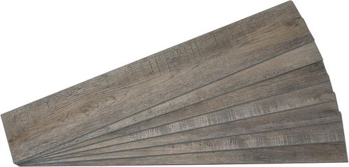 Palisade Tablones de vinilo entrelazados de 46.7 pulgadas x 7.2 pulgadas en roble natural (paquete de 7)