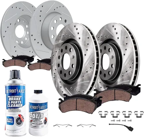 Miniatura 22 de Detroit Axle - Kit de freno delantero para Nissan Altima Sentra 07-10, repuesto de pastillas de freno de cerámica de freno de disco 2007 2008 2009