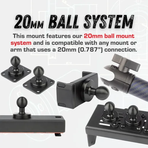 Miniatura 8 de Bulletpoint RubiGrid - Soporte de teléfono de metal para tablero compatible con Nissan Frontier 2022-2024