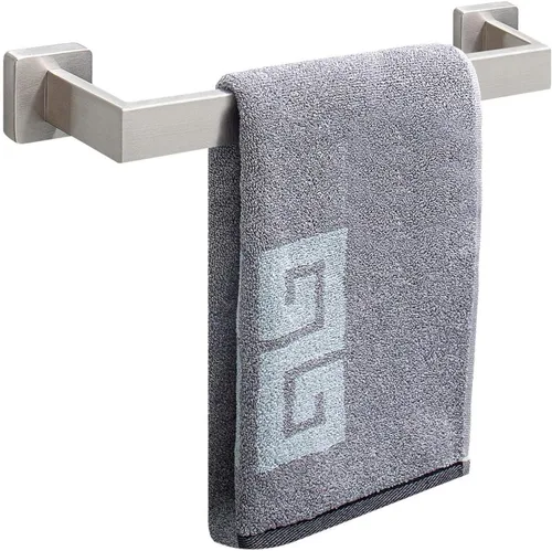 Miniatura 11 de NearMoon - Barra de toallas, accesorios de baño de acero inoxidable premium cuadrado de espesor para toalla de ducha para baño, soporte de toalla