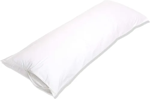 Miniatura 11 de Amazon Basics Protector de almohada hipoalergénico 100% algodón estándar transpirable con cremallera, lavable a máquina, blanco, 27 x 21 pulgadas