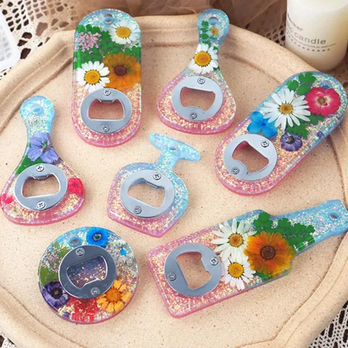 Miniatura 5 de Boutigem Molde de silicona para abridor de botellas de cerveza, abridor de tapas de botellas, con 5 piezas de inserción Stell, 10 tornillos, 1