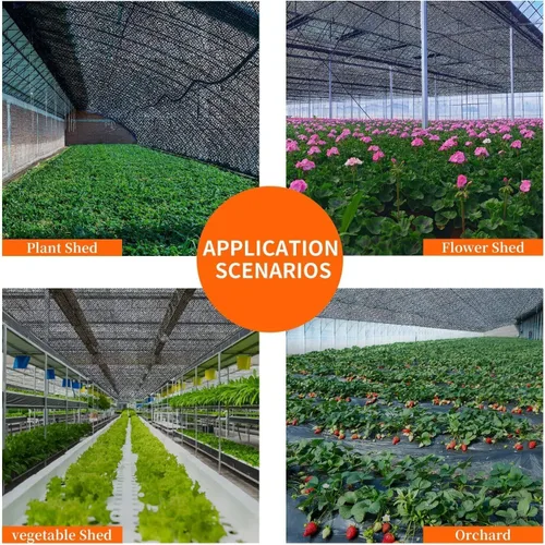 Miniatura 7 de Tela de sombra 70% de 6.5 x 10 pies, red de malla con ojales, protector solar, cubierta para plantas de invernadero, graneros, perros, perreras, 40%