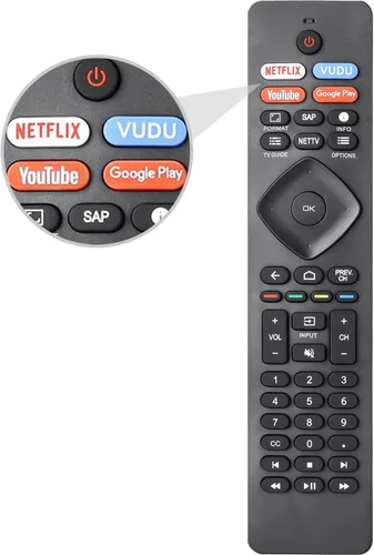 NH800UP RF402A-V14 Reemplazo de control remoto para todos Philips Android LED LCD 4K Smart TV 43PFL5766/F7 50PFL5704/F7 55PFL5604/F7 55PFL5704/F7