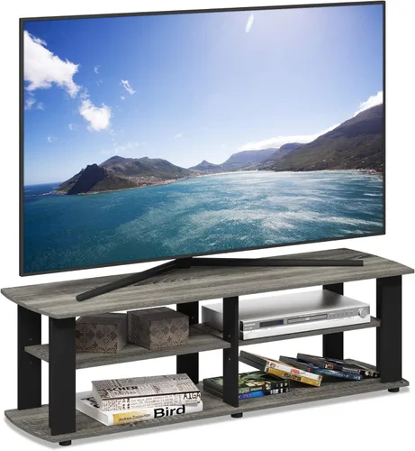 Miniatura 14 de Furinno JAYA - Soporte para TV, roble francés, gris/negro Roble Francés/Negro
