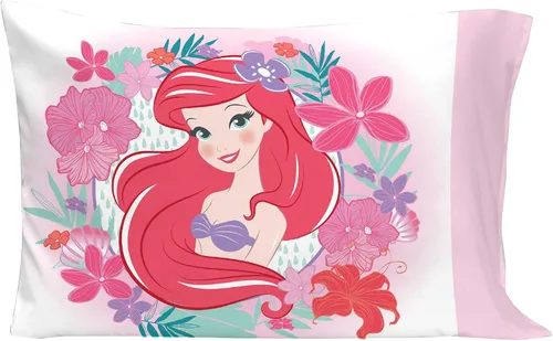 Miniatura 6 de Disney Ariel Sea Garden - Juego de cama para niños pequeños de 4 piezas - Edredón, sábana bajera, sábana encimera, funda de almohada reversible