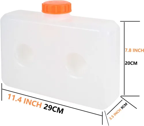 Miniatura 2 de Tanque de Calentamiento Diesel de Plástico, Tanque de Combustible, Caja de Aceite, Tanque de Agua (5L-1.32Gallones)