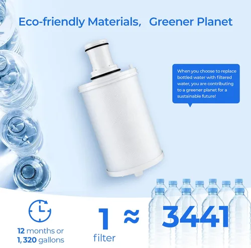Miniatura 7 de Repuesto de filtro 100186, compatible con Amway eSpring UV Purifier 100185, 100186, 100187, 100188, 100189, 110720, 118384, 2