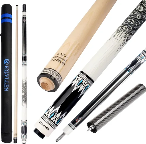 Miniatura 10 de KONLLEN Maple Pool Cue Stick – Low Deflection Performance Billiard Cue for Adults, Professional Play