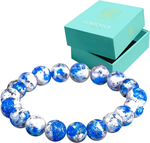 Miniatura 7 de Conscious Items Pulseras espirituales para mujeres y hombres, pulsera de cristal curativo con piedras naturales para meditación, alineación