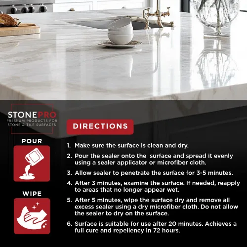 Miniatura 5 de StonePro Pro - Sellador para impregnar para mármol y azulejos