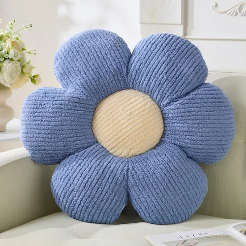 Miniatura 8 de Almohada de Flores, Linda Almohada Decorativa Cojín de Margaritas 15.75" Blanco Almohadas Decorativas para el Hogar para Cama, Sofá, Sillón