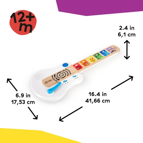 Miniatura 7 de Baby Einstein Strum Along Songs Magic Touch - Guitarra de juguete de madera con barra de Whammy, juguete de aprendizaje musical Montessori