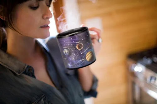 Miniatura 6 de Antner Taza de café con sistema solar que cambia de calor, taza de cerámica mágica sensible al calor, solo lavar a mano, regalos de astronomía