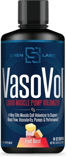 Miniatura 9 de SIRENLABS Vaso-VOL - Volumizador líquido de bomba muscular con sulfato de agmatina, preentrenamiento para hombres para llevar tus entrenamientos al