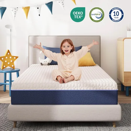 Miniatura 7 de Gelsea - Colchón de 8 pulgadas para niños de tamaño individual, colchón de espuma viscoelástica con gel de enfriamiento en una caja, sensación