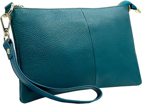 Miniatura 2 de Beurlike Cartera de cuero para mujer, bolso cruzado pequeño para teléfono