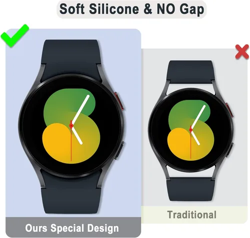 Miniatura 5 de Correas sin huecos compatibles con Samsung Galaxy Watch 7 6 5 4 FE 40mm 44mm/5 Pro 45mm/6 Classic 43mm 47mm/4 Classic 42mm 46mm, Correa de 20mm