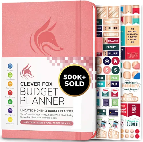 Miniatura 21 de Clever Fox Planificador de presupuesto de bolsillo, mini cuaderno de seguimiento de gastos. Organizador de presupuestos mensual, cuaderno