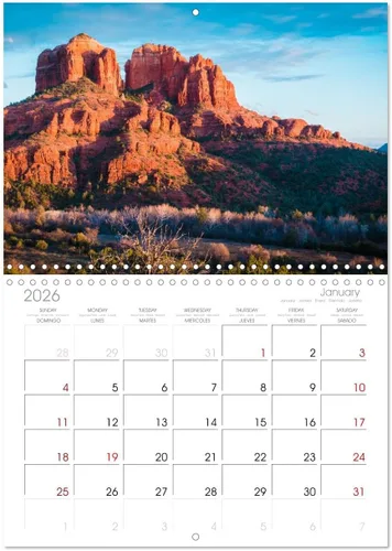 Miniatura 5 de Arizona - Calendario mensual de pared mensual del estado del Gran Cañón 2023 de 11.7 x 16.5 pulgadas (abierto), calendario mensual de Calvendo 2023