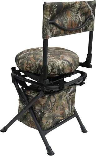 Miniatura 7 de MDSTOP Silla de caza giratoria de 360 grados para refugios de caza, asiento de caza plegable, silla de pesca, ligera, portátil, cojín acolchado