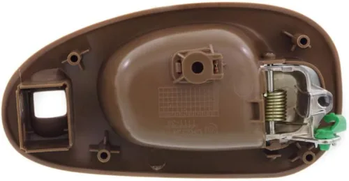 Miniatura 5 de Manija de puerta interior para Chrysler LHS 1999-2001 con bisel beige delantero del lado del conductor con palanca cromada Con orificio de bloqueo