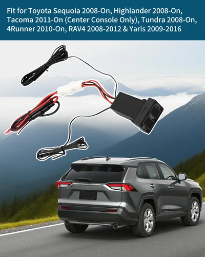 Miniatura 4 de Termómetro de Temperatura de Coche de Pantalla Dual Interna y Externa Compatible con Toyota Sequoia Tundra Tacoma 4Runner RAV4 Corolla, etc.