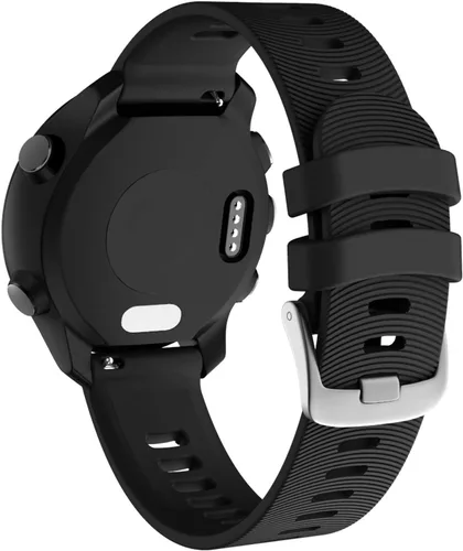 Miniatura 2 de ISABAKE Correa de reloj para Garmin Forerunner 245/645 Music, correa de repuesto de silicona de liberación rápida de 0.787 in para Vivoactive 3/Venu