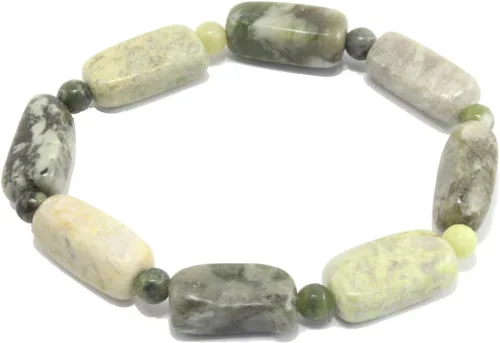 Miniatura 4 de Connemara - Pulsera de cuentas de mármol con mensaje y cuentas de piedra verde, regalo de cumpleaños