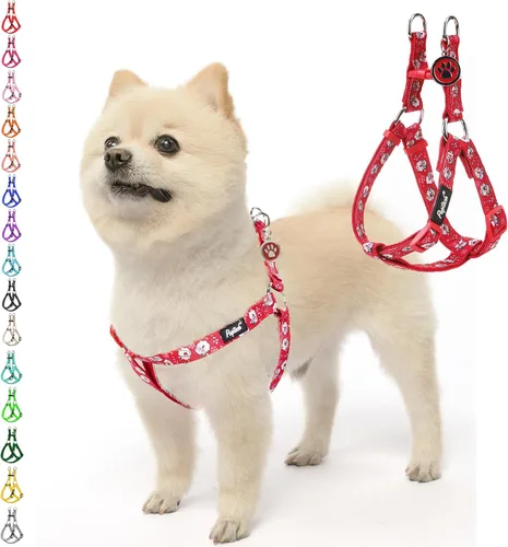 Miniatura 50 de PUPTECK arnés para perro para no jalar, reflejante, ajustable, básico, de nailon, chaleco para cachorro, para caminar al aire libre con etiqueta