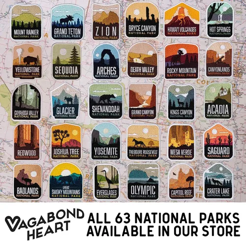 Miniatura 6 de Vagabond Heart Parche de Parque Nacional Mesa Verde - Recuerdo de Mesa Verde - Insignia de viaje para planchar