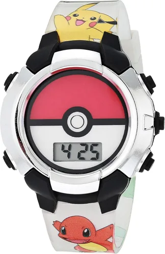 Accutime - Reloj digital de cuarzo, con pantalla LCD y diseño de Pokémon para niños, niñas y adultos, para todas las edades