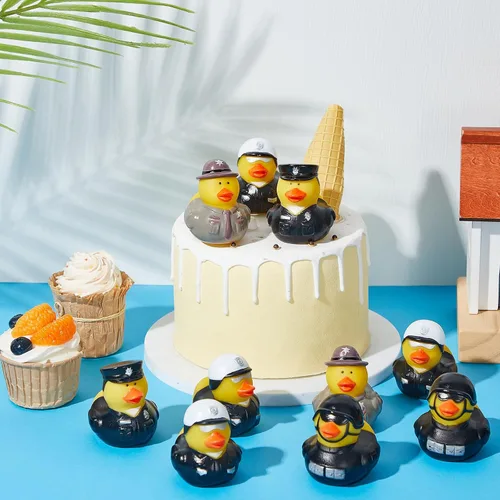 Miniatura 5 de Deekin 50 piezas patos de goma a granel de 2 pulgadas, favores de fiesta, decoraciones para cumpleaños, fiesta de piscina, ocupación, cosplay