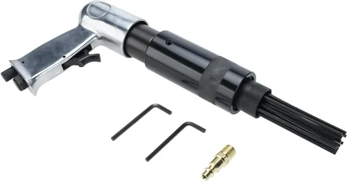 Miniatura 3 de Escalador de aguja neumática para quitar la soldadura de óxido 19 hardened steel needles lightweight aluminum housing Heat-Resistant Design Used