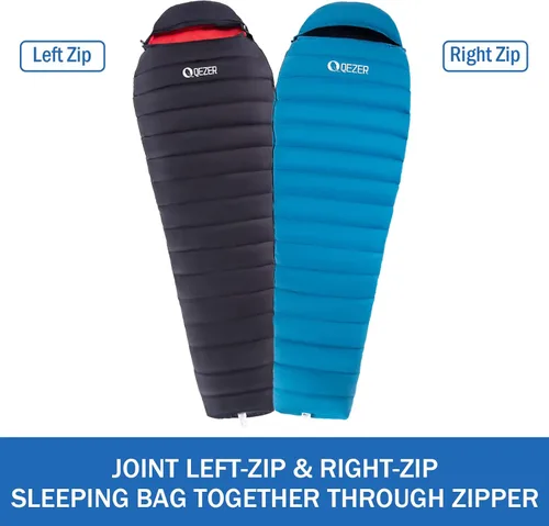 Miniatura 6 de Ultralight Down Sleeping Bag for Adults with 600 Fill Power, Compact All Seasons Sleeping Bag for Backpacking, Hiking and Camping