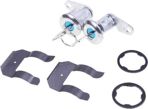 JZGRDN Par de llaves de cilindro de cerradura de puerta 5070001 DL15504 compatibles con Ford E150 E250 E350 E100
