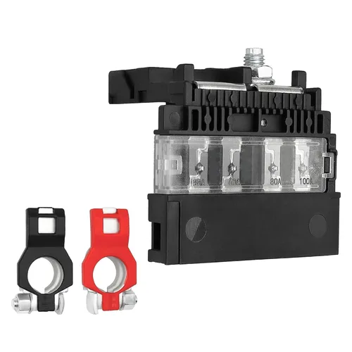 Miniatura 8 de Fusible de batería y abrazadera de terminal de batería positiva 24340-7F000 compatible con Nissan 350Z 2003-2009 NV200 2013-2022 para Infiniti FX35