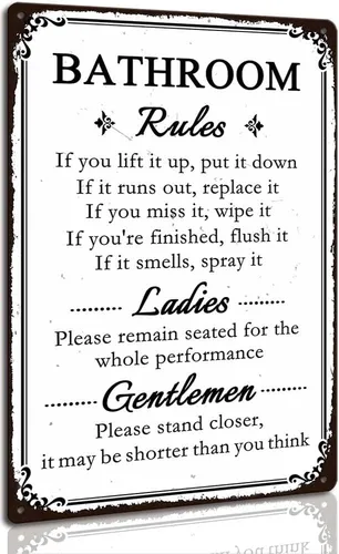 Miniatura 9 de Letrero divertido de aluminio de metal vintage con texto en inglés «Just Wash Your Hands» para todos los géneros, brujas y extraterrestres, letrero