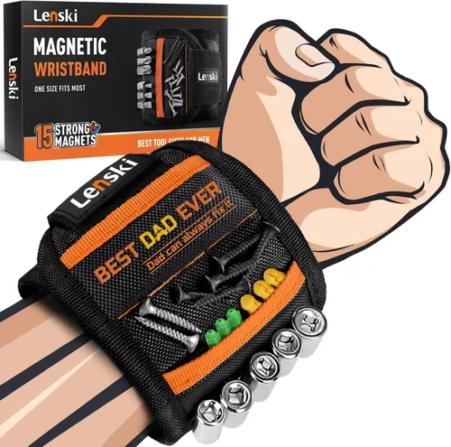 Miniatura 8 de Lenski Rellenos de calcetines para hombres adultos, regalos de Navidad para hombres, pulseras magnéticas con cinturón de herramientas para papá
