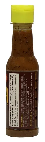 Miniatura 2 de La Perrona Botella de salsa picante chiltepin asada de 5 onzas Tatemada Chiltepin Pepper Salsa Picante Extra picante Hecho a mano Paquete
